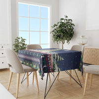 Christmas Alien Pattern with UFO Abduction of Santa Reindeer Snowy Forest Tablecloth Xmas Holiday Patterns - Wonder Print Shop