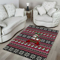 Unicorn Believe In The Magic Christmas Area Rug Xmas Holiday Patterns - Wonder Print Shop