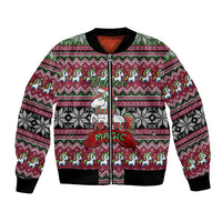 Unicorn Believe In The Magic Christmas Bomber Jacket Xmas Holiday Patterns - Wonder Print Shop