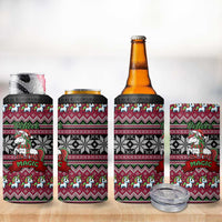 Unicorn Believe In The Magic Christmas 4 in 1 Can Cooler Tumbler Xmas Holiday Patterns - Wonder Print Shop