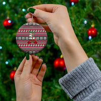 Unicorn Believe In The Magic Christmas Ceramic Ornament Xmas Holiday Patterns - Wonder Print Shop