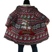Unicorn Believe In The Magic Christmas Cloak Xmas Holiday Patterns - Wonder Print Shop