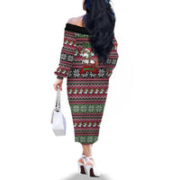 Unicorn Believe In The Magic Christmas Family Matching Off The Shoulder Long Sleeve Dress and Hawaiian Shirt Xmas Holiday Patterns - Wonder Print Shop