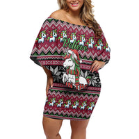 Unicorn Believe In The Magic Christmas Family Matching Off Shoulder Short Dress and Hawaiian Shirt Xmas Holiday Patterns - Wonder Print Shop