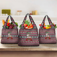 Unicorn Believe In The Magic Christmas Grocery Bag Xmas Holiday Patterns - Wonder Print Shop