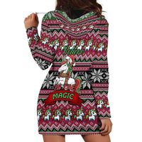 Unicorn Believe In The Magic Christmas Hoodie Dress Xmas Holiday Patterns - Wonder Print Shop