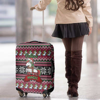 Unicorn Believe In The Magic Christmas Luggage Cover Xmas Holiday Patterns - Wonder Print Shop