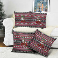 Unicorn Believe In The Magic Christmas Pillow Cover Xmas Holiday Patterns - Wonder Print Shop