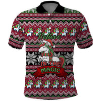 Unicorn Believe In The Magic Christmas Polo Shirt Xmas Holiday Patterns - Wonder Print Shop