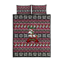 Unicorn Believe In The Magic Christmas Quilt Bed Set Xmas Holiday Patterns - Wonder Print Shop