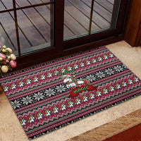 Unicorn Believe In The Magic Christmas Rubber Doormat Xmas Holiday Patterns - Wonder Print Shop