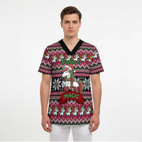 Unicorn Believe In The Magic Christmas Scrub Top Xmas Holiday Patterns - Wonder Print Shop