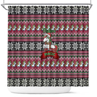 Unicorn Believe In The Magic Christmas Shower Curtain Xmas Holiday Patterns - Wonder Print Shop