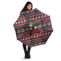 Unicorn Believe In The Magic Christmas Umbrella Xmas Holiday Patterns - Wonder Print Shop