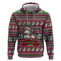 Unicorn Believe In The Magic Christmas Zip Hoodie Xmas Holiday Patterns - Wonder Print Shop