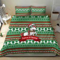 Unicorn Festive Fabulous Christmas Bedding Set Xmas Holiday Patterns - Wonder Print Shop