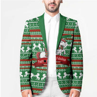 Unicorn Festive Fabulous Christmas Blazer Xmas Holiday Patterns - Wonder Print Shop