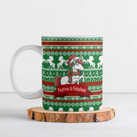 Unicorn Festive Fabulous Christmas Ceramic Mug Xmas Holiday Patterns - Wonder Print Shop