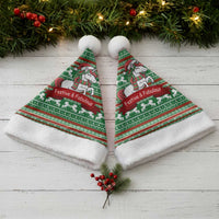 Unicorn Festive Fabulous Christmas Santa Hat Xmas Holiday Patterns - Wonder Print Shop