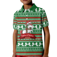 Unicorn Festive Fabulous Christmas Kid Polo Shirt Xmas Holiday Patterns - Wonder Print Shop
