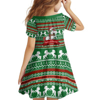 Unicorn Festive Fabulous Christmas Kid Short Sleeve Dress Xmas Holiday Patterns - Wonder Print Shop