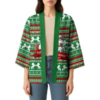 Unicorn Festive Fabulous Christmas Kimono Xmas Holiday Patterns - Wonder Print Shop