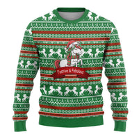Unicorn Festive Fabulous Christmas Ugly Christmas Sweater Xmas Holiday Patterns - Wonder Print Shop