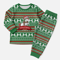 Unicorn Festive Fabulous Christmas Pajama Set Xmas Holiday Patterns - Wonder Print Shop