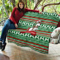 Unicorn Festive Fabulous Christmas Quilt Xmas Holiday Patterns - Wonder Print Shop