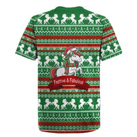 Unicorn Festive Fabulous Christmas Rugby Jersey Xmas Holiday Patterns - Wonder Print Shop
