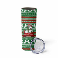 Unicorn Festive Fabulous Christmas Skinny Tumbler Xmas Holiday Patterns - Wonder Print Shop