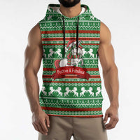Unicorn Festive Fabulous Christmas Sleeveless Hoodie Xmas Holiday Patterns - Wonder Print Shop