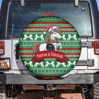 Unicorn Festive Fabulous Christmas Spare Tire Cover Xmas Holiday Patterns - Wonder Print Shop