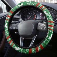 Unicorn Festive Fabulous Christmas Steering Wheel Cover Xmas Holiday Patterns - Wonder Print Shop