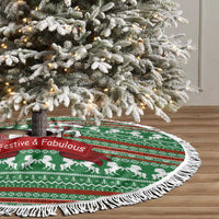 Unicorn Festive Fabulous Christmas Tree Skirt Xmas Holiday Patterns - Wonder Print Shop