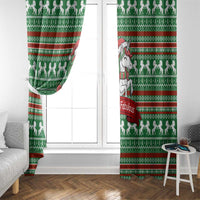 Unicorn Festive Fabulous Christmas Window Curtain Xmas Holiday Patterns - Wonder Print Shop
