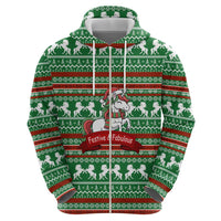 Unicorn Festive Fabulous Christmas Zip Hoodie Xmas Holiday Patterns - Wonder Print Shop