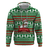 Unicorn Festive Fabulous Christmas Zip Hoodie Xmas Holiday Patterns - Wonder Print Shop