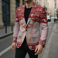 Lovely Pig Merry Christmas Blazer Xmas Holiday Patterns - Wonder Print Shop