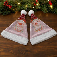 Lovely Pig Merry Christmas Santa Hat Xmas Holiday Patterns - Wonder Print Shop