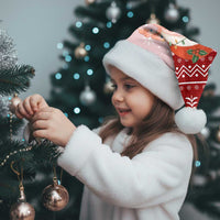Lovely Pig Merry Christmas Santa Hat Xmas Holiday Patterns - Wonder Print Shop
