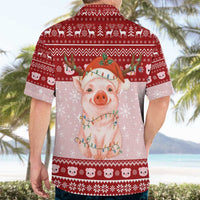 Lovely Pig Merry Christmas Hawaiian Shirt Xmas Holiday Patterns - Wonder Print Shop