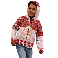 Lovely Pig Merry Christmas Kid Hoodie Xmas Holiday Patterns - Wonder Print Shop
