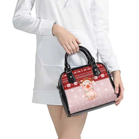 Lovely Pig Merry Christmas Shoulder Handbag Xmas Holiday Patterns - Wonder Print Shop