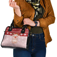 Lovely Pig Merry Christmas Shoulder Handbag Xmas Holiday Patterns - Wonder Print Shop