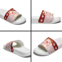Lovely Pig Merry Christmas Slide Sandals Xmas Holiday Patterns - Wonder Print Shop