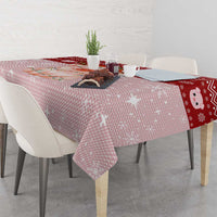 Lovely Pig Merry Christmas Tablecloth Xmas Holiday Patterns - Wonder Print Shop