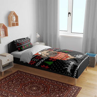 Lovely Pug Dog Christmas Bedding Set Xmas Holiday Patterns - Wonder Print Shop