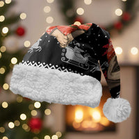 Lovely Pug Dog Christmas Santa Hat Xmas Holiday Patterns - Wonder Print Shop