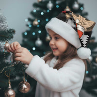 Lovely Pug Dog Christmas Santa Hat Xmas Holiday Patterns - Wonder Print Shop